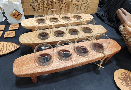 Hardwood Flight Tray